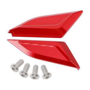 2018-2024 Ducati Panigale V2 V4 CNC Racing Mirror Block Off Blanking Plates Red Generic