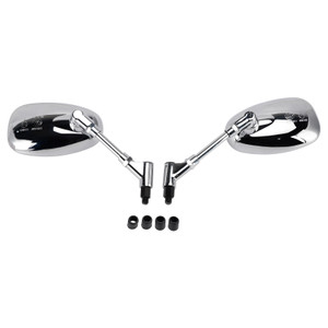 2009-2015 Suzuki SFV 650 Rearview Mirrors Left and Right M10 Chrome Generic