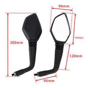 2018-2022 Duke 790A 790L 890 Rearview Mirrors Left and Right M10 Black Generic