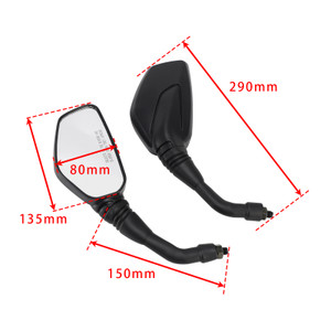 Bajaj Pulsar NS160 NS200 AS200 Dominar 400 Rearview Mirrors Left and Right M10 Black Generic