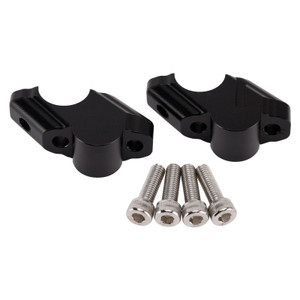 2019-2025 Yamaha Tenere 700 Rally & World Raid CNC Handlebar risers 30mm with offset 21mm Black Generic