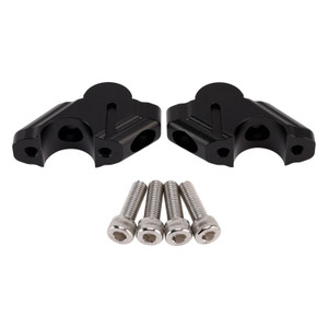2019-2025 Yamaha Tenere 700 Rally & World Raid CNC Handlebar risers 30mm with offset 21mm Black Generic