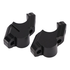 2019-2025 Yamaha Tenere 700 Rally & World Raid CNC Handlebar risers 30mm with offset 21mm Black Generic