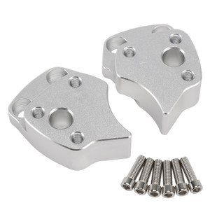 2001-2005 Yamaha FJR CNC 1" inch Handlebar Risers Silver Generic