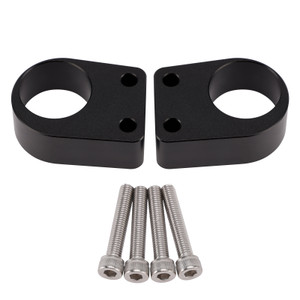 2008-2017 Kawasaki Ninja 250R 300 CNC Handlebar risers 25mm with offset 13mm Black Generic