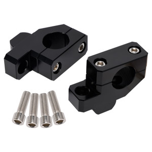 Black Handlebar risers with offset 20mm for 390 790 890 1290 Adventure 2019-2024