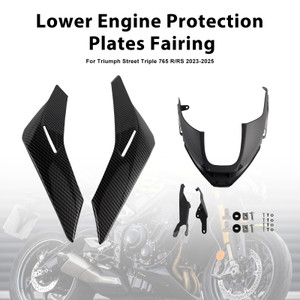 2023-2025 Triumph Street Triple 765 R/RS Lower Engine Protection Plates Fairing Carbon Generic