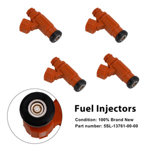 2003-2005 Yamaha YZF-R6 4PCS Fuel Injectors 5SL-13761-00-00 Generic