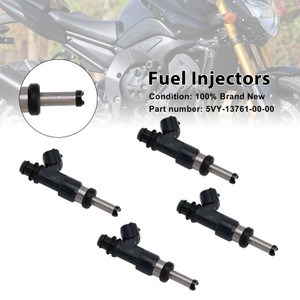 2004-2015 Yamaha FZ1 YZF-R1 FZS1 R1 4PCS Fuel Injectors 5VY-13761-00-00 Generic