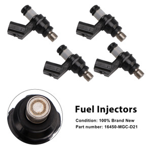 2013-2017 Honda NSS300 CB1100 CTX1300 4PCS Fuel Injectors 16450-MGC-D21 Generic