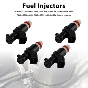 2007 Honda Outboard Year 4PCS Fuel Injectors 16450-ZY9-003 Generic