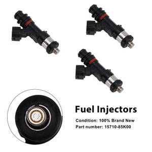 2010-2024 Suzuki Outboard 40HP 50HP 60HP 3PCS Fuel Injectors 15710-85K00 Generic