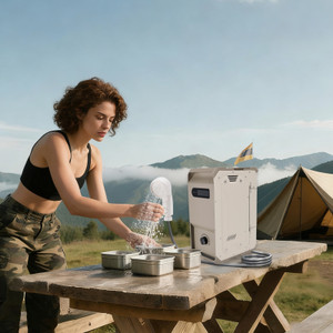 Portable Water Heater For RV Camping 7800mAh 3.3h Rechargeable Battery Outdoor Camping Cleaning