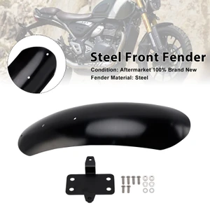 2023-2025 Triumph Scrambler 400X Steel Front Fender Black Generic