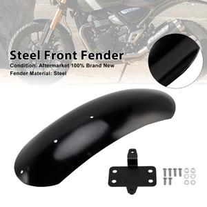 2023-2025 Triumph Scrambler 400X Steel Front Fender Black Generic