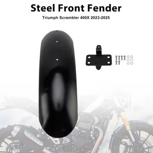 2023-2025 Triumph Scrambler 400X Steel Front Fender Black Generic