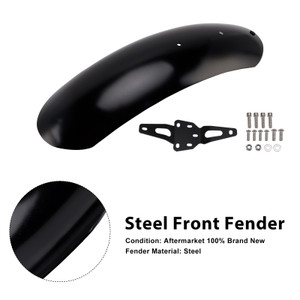 2016-2025 Triumph Street Speed Twin 900 Steel Front Fender Black Generic