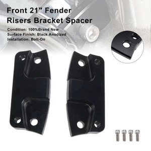 2014+ touring Electra Street Glide Front 21" Fender Risers Bracket Spacer Black Generic