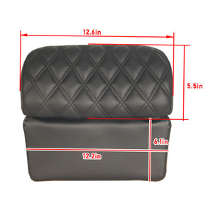 2014-2022 Tour Pack Touring Road Glide Tri Glide Chopped Pack Trunk Backrest Pad Black Generic