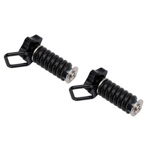 2X Tie Down Anchor With D-Ring 1" Black Black For Polaris Rzr 570 800 900 1000