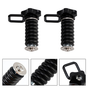 2X Tie Down Anchor With D-Ring 1" Black Black For Polaris Rzr 570 800 900 1000