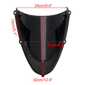 2020-2024 Aprilia RS 660 Headlight Fairing Windshield Simulated Carbon+Black Generic