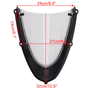 2020-2024 Aprilia RS 660 Headlight Fairing Windshield Gloss Black+Clear Generic