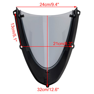 2020-2024 Aprilia RS 660 Headlight Fairing Windshield Gloss Black+Gray Generic