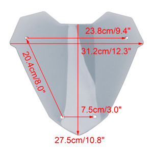2023-2024 YAMAHA X-MAX 300 Windshield WindScreen Gray Generic