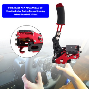 14Bit X1 XSS XSX XBOX USB3.0 SIM Handbrake for Racing Games Steering Wheel G920 Red