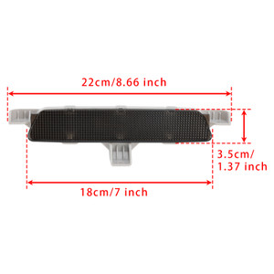 2008-2012 Chevrolet Malibu Rear High Mount Third Brake Light Lamp 15271122 Black Generic