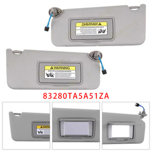 2008-2017 Honda Accord Pair Of Gray Sun Visor 83280TA5A51ZA Generic
