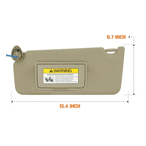 2008-2017 Honda Accord Pair Of Beige Sun Visor 83280TA5A51ZA Generic