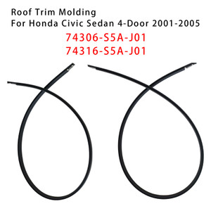 2001-2005 Honda Civic Sedan 4-Door Left+Right Roof Trim Molding 74306-S5A-J01+74316-S5A-J01 Generic