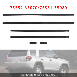 2007-2021 Toyota Tundra Crewmax 4 Full Doors Roof Drip Molding Rear Left & Right 75553-0C030 75554-0C030 Generic