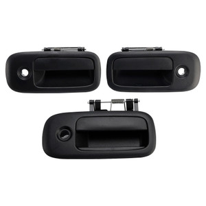 1996-2009 Chevrolet Express 1500 2500 3500 3PCs Front Exterior Door Handle Set 15167641 Generic