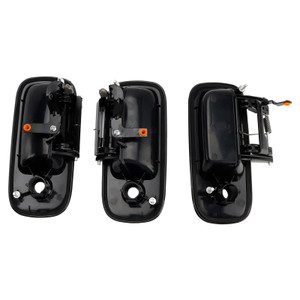 1996-2009 GM Savana 1500 2500 3500 3PCs Front Exterior Door Handle Set 15167641 Generic