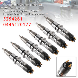 Dodge Ram 1500 2500 3500 6Pcs Fuel Injector 5254261 0445120177 Generic