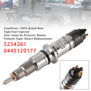 Thomas Cummins 6.7L 1Pcs Fuel Injector 5254261 0445120177 Generic