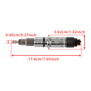 Thomas Cummins 6.7L 1Pcs Fuel Injector 5254261 0445120177 Generic