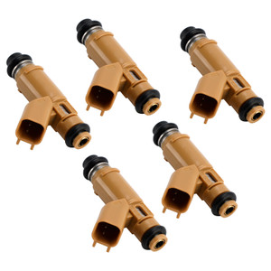 2004-2010 Volvo C30 S40 V50 2.4L I5 5Pcs Fuel Injector 195500-4510 Generic