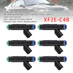 2001-2004 Ford Mustang 3.8L 3.9L V6 6Pcs Fuel Injector XF2E-C4B Generic