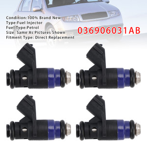 2002-2007 Seat Ibiza III 6L1 4Pcs Fuel Injector 036906031AB Generic