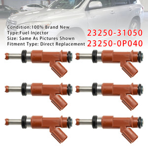 2007-2012 LEXUS ES350  6 Cyl 3.5L 6Pcs Fuel Injector 23250-31050 Generic