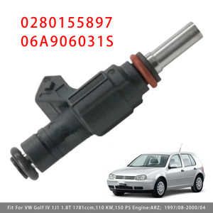 1998-2002 Audi TT 8N 3Roadster 8N9 1.8 4Pcs Fuel Injector 0280155897 06A906031S Generic