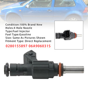 1997-2001 Volkswagen Golf IV Jetta 1Pcs Fuel Injector 0280155897 06A906031S Generic