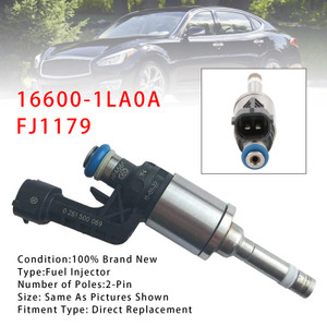 2011-2017 Infiniti Q70 QX80 QX56 M56 1Pcs Fuel Injector 16600-1LA0A FJ1179 Generic