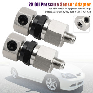 2002-2006 Honda Acura RSX K Series K20 K24 2x Oil Pressure Sensor Adapter Generic