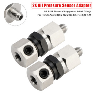 2002-2006 Honda Acura RSX K Series K20 K24 2x Oil Pressure Sensor Adapter Generic