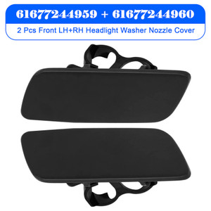 2010-2018 Rolls-Royce Ghost 2Pcs Front LH+RH Headlight Washer Nozzle Cover 61677244959 61677244960 Generic